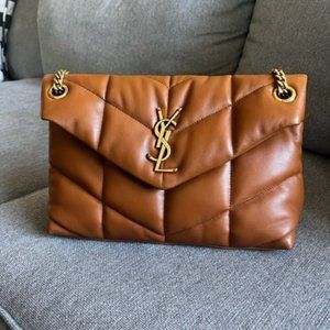 Saint Laurent YSL LouLou Small Puffer Chain Shoulder Bag